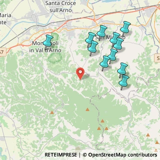 Mappa Via Bucciano, 56028 San Miniato PI, Italia (4.38455)