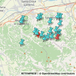 Mappa Via Bucciano, 56028 San Miniato PI, Italia (3.6705)