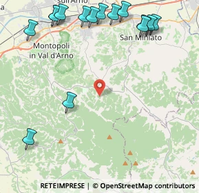 Mappa Via Bucciano, 56028 San Miniato PI, Italia (6.026)