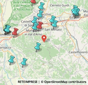 Mappa Via Bucciano, 56028 San Miniato PI, Italia (11.038)
