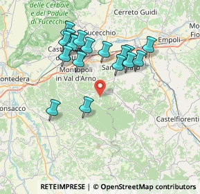 Mappa Via Bucciano, 56028 San Miniato PI, Italia (7.19111)