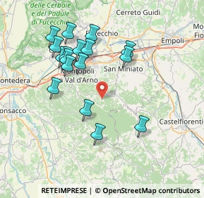 Mappa Via Bucciano, 56028 San Miniato PI, Italia (7.66882)