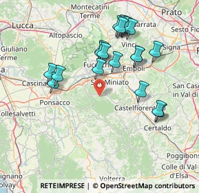 Mappa Via Bucciano, 56028 San Miniato PI, Italia (15.6745)