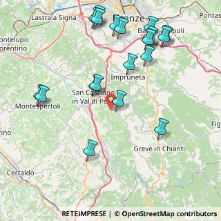 Mappa Via Grevignana, 50026 San Casciano in Val di Pesa FI, Italia (9.9965)