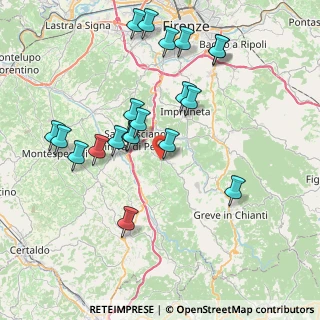 Mappa Via Grevignana, 50026 San Casciano in Val di Pesa FI, Italia (8.2955)