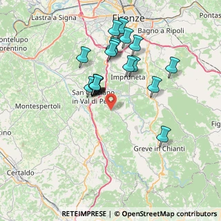 Mappa Via Grevignana, 50026 San Casciano in Val di Pesa FI, Italia (6.968)