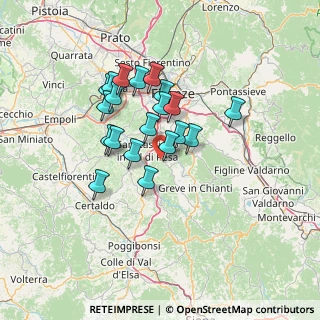 Mappa Via Grevignana, 50026 San Casciano in Val di Pesa FI, Italia (11.405)