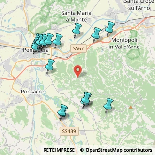 Mappa Via Giacomo Matteotti, 56025 Pontedera PI, Italia (4.8905)