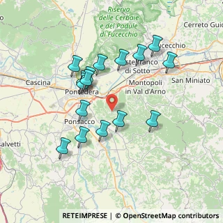 Mappa Via Giacomo Matteotti, 56025 Pontedera PI, Italia (7.07)