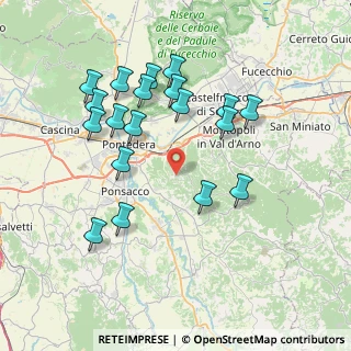 Mappa Via Giacomo Matteotti, 56025 Pontedera PI, Italia (7.83842)