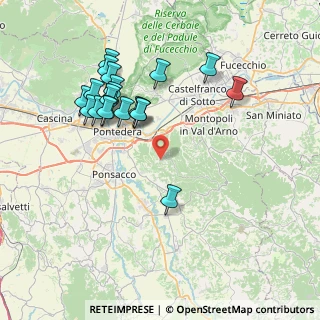 Mappa Via Giacomo Matteotti, 56025 Pontedera PI, Italia (7.9375)
