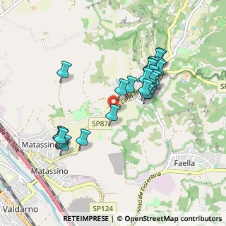 Mappa SP 87 Ponte Matassino - Reggello, 50066 Reggello FI, Italia (0.89167)