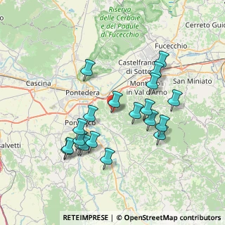Mappa Via Trento, 56025 Pontedera PI, Italia (7.3515)