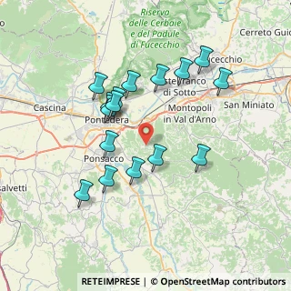 Mappa Via Trento, 56025 Pontedera PI, Italia (7.05)