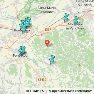 Mappa Via Trento, 56025 Pontedera PI, Italia (5.3375)