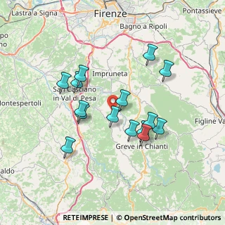 Mappa Via Gabbiano, 50026 San Casciano in Val di pesa FI, Italia (6.616)