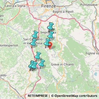 Mappa Via Gabbiano, 50026 San Casciano in Val di pesa FI, Italia (6.77091)