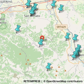 Mappa Via della Pieve, 56028 San Miniato PI, Italia (6.619)