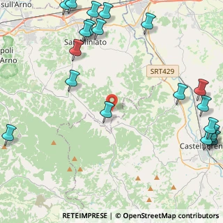 Mappa Via della Pieve, 56028 San Miniato PI, Italia (6.6805)