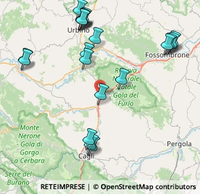 Mappa Via del Lavoro, 61041 Acqualagna PU, Italia (9.8215)
