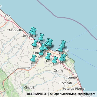 Mappa Via XX Settembre, 60015 Falconara Marittima AN, Italia (8.91053)