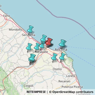 Mappa Via XX Settembre, 60015 Falconara Marittima AN, Italia (10.22)