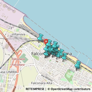 Mappa Via Antonio Fratti, 60015 Falconara Marittima AN, Italia (0.341)