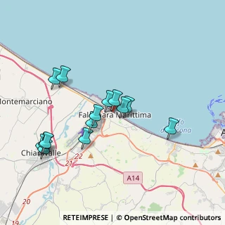 Mappa Via Antonio Fratti, 60015 Falconara Marittima AN, Italia (3.68429)