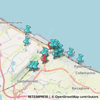 Mappa Via Arturo Donaggio, 60015 Falconara Marittima AN, Italia (1.4455)