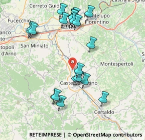 Mappa Via Ettore Majorana, 50051 Castelfiorentino FI, Italia (8.635)