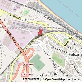 Mappa Via Goffredo Baldelli, 21, 60015 Falconara Marittima, Ancona (Marche)