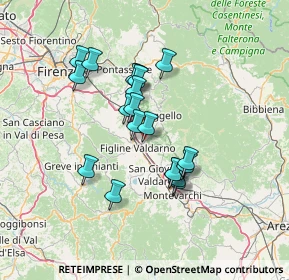 Mappa Località Viesca, 50066 Reggello FI, Italia (11.808)