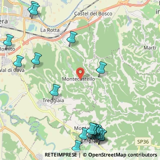 Mappa Via IV Novembre, 56025 Pontedera PI, Italia (3.3465)