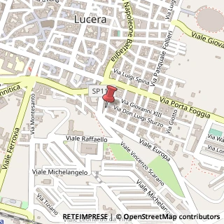 Mappa Via Gustavo Vecchione, 38, 71036 Lucera FG, Italia, 71036 Lucera, Foggia (Puglia)
