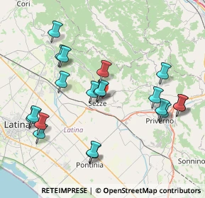 Mappa Via Gattuccia, 04018 Sezze LT, Italia (8.875)