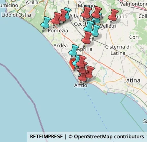 Mappa Viale delle Dalie, 00042 Anzio RM, Italia (15.64211)