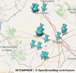 Mappa 71036 Lucera FG, Italia (14.6575)