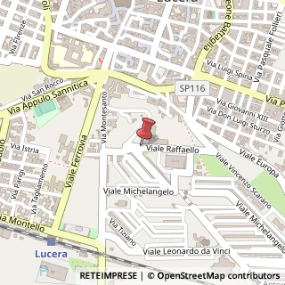 Mappa Viale Raffaello, 79, 71036 Lucera, Foggia (Puglia)