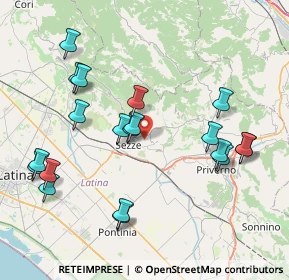 Mappa Via Valle Pazza, 04018 Sezze LT, Italia (9.0985)