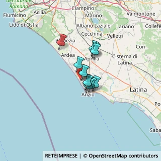 Mappa Via delle Rose, 00042 Anzio RM, Italia (7.25083)