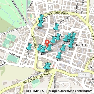 Mappa Via Alberico Marrone, 71036 Lucera FG, Italia (0.211)