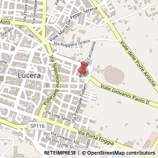 Mappa via Marco Campo, 49, 71036 Lucera, Foggia (Puglia)