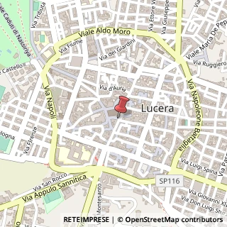 Mappa Via Famiglia De Nicastri,  47, 71036 Lucera, Foggia (Puglia)