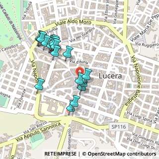 Mappa Via Pietro d'Angicourt, 71036 Lucera FG, Italia (0.249)