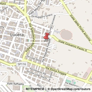 Mappa Via Achille Grandi, 5, 71036 Lucera, Foggia (Puglia)