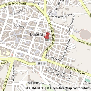Mappa Via Emanuele de Deo, 6, 71036 Lucera, Foggia (Puglia)