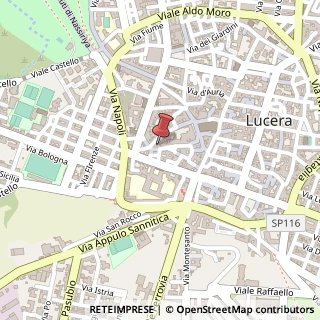 Mappa Piazza della Repubblica, 17, 71036 Lucera, Foggia (Puglia)