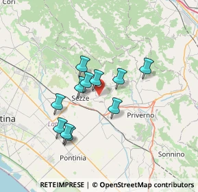 Mappa Via Colli 2 Tratto, 04018 Sezze LT, Italia (5.99545)