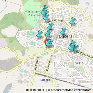 Mappa Via a Porta Croce, 71036 Lucera FG, Italia (0.47077)