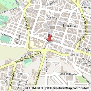 Mappa Corso Manfredi,  11, 71036 Lucera, Foggia (Puglia)